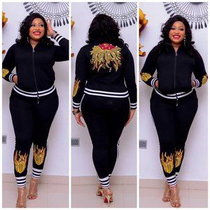 European trouser suit